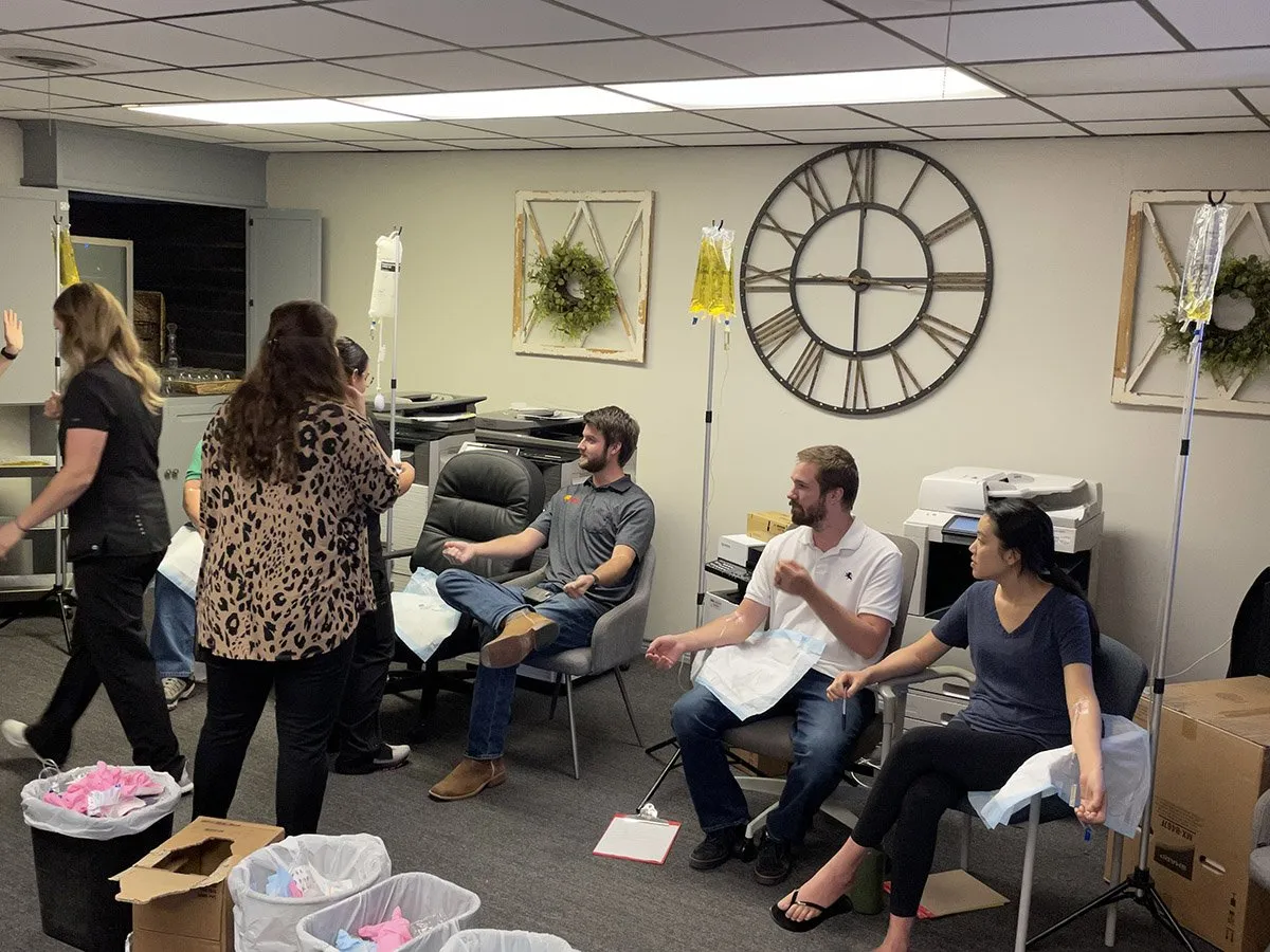 Mobile IV therapy with clinical standards
